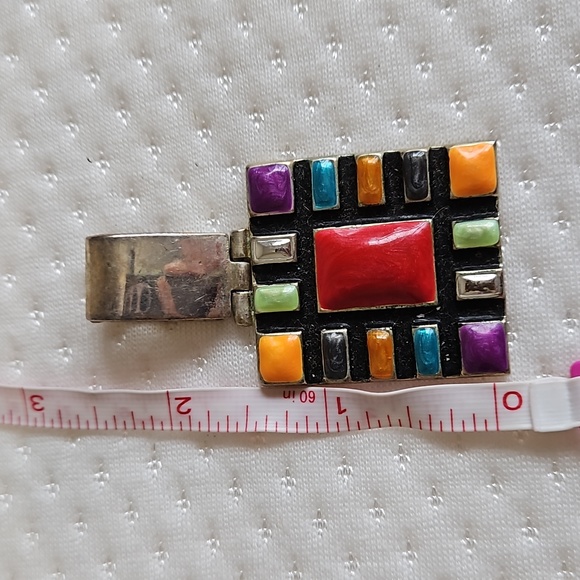 Vintage Retro 80s Abstract Pendant - Picture 6 of 7